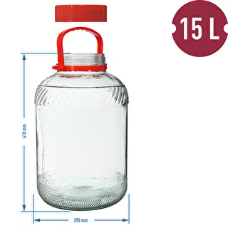 15 L purk plastikust kaanega – photo 6