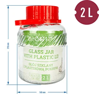 Purk 2L plastikust kaanega – photo 2