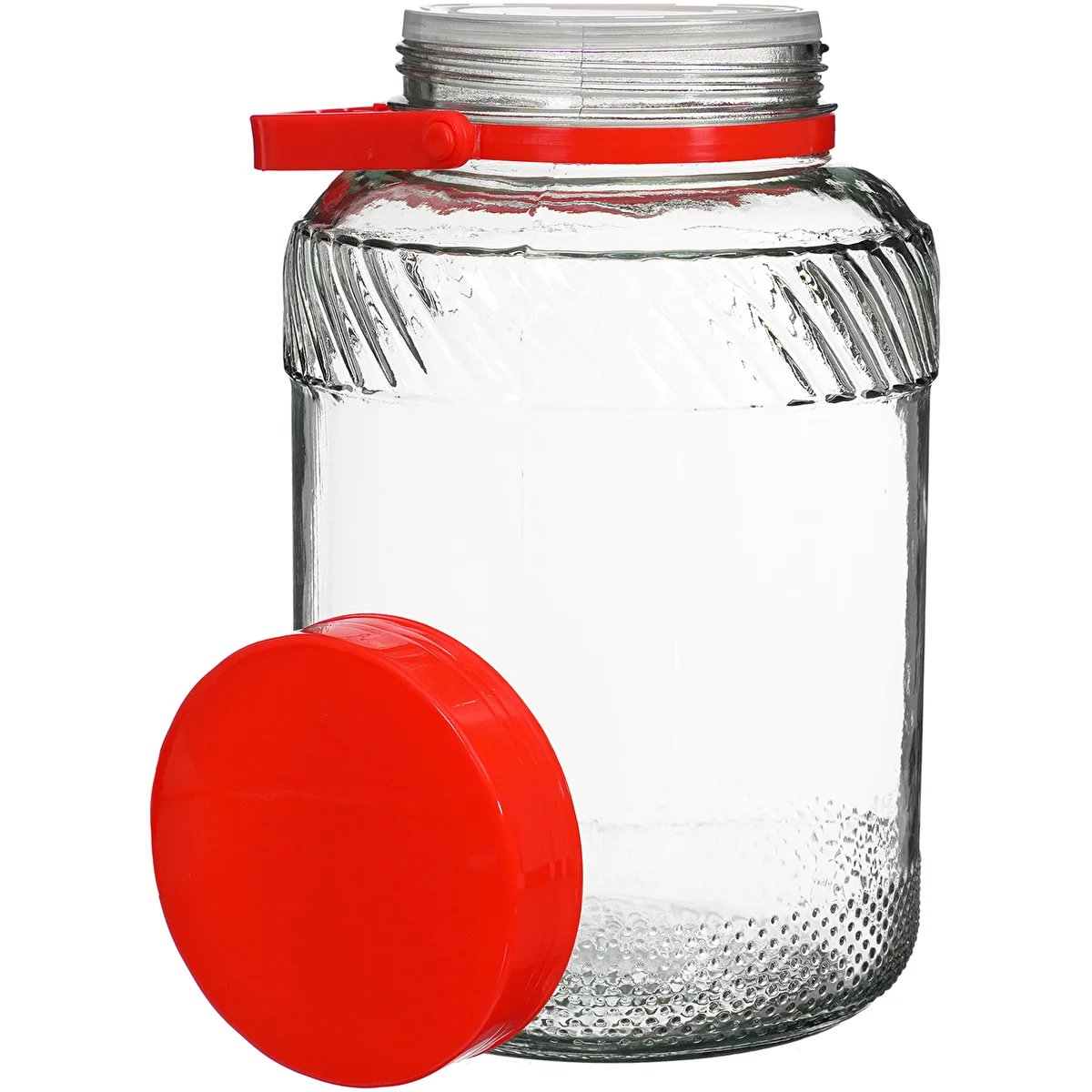 3 L purk plastikust kaanega