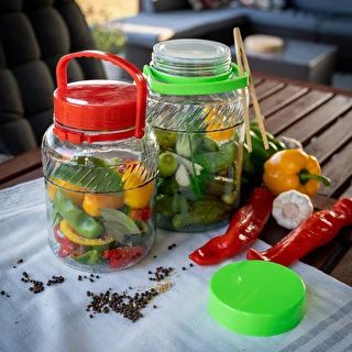3 L purk plastikust kaanega – photo 7