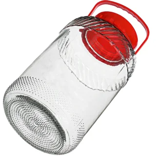 8 L klaaspurk plastist kaanega – photo 4