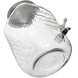 Limonaadipurk, kraaniga - klaasist, 4 l – photo 3