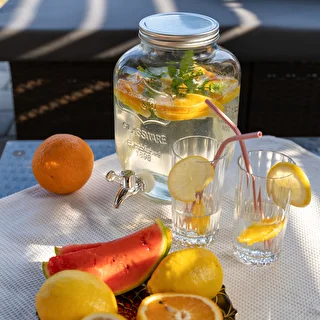 Limonaadipurk, kraaniga - klaasist, 4 l – photo 6