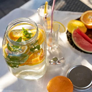Limonaadipurk, kraaniga - klaasist, 4 l – photo 8