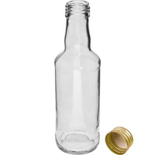 Klassikaline 200 ml pudel, kuldne keeratav kork fi 28, 1 tk – photo 2