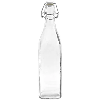 Kwadrat-pudel hermeetilise sulguriga 0,5 L