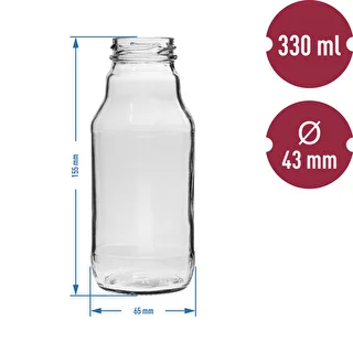 TO-mahlapudel 330 ml, Ø 43 mm korgiga - 6 tk. – photo 4