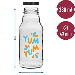 330 ml twist-off pudel fi43 keeratava korgi ja värvilise trükiga - 6 tk – photo 6