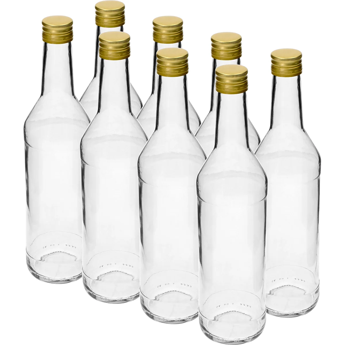 Sirge 500 ml viinapudel kruvikorkidega - 8 tk.