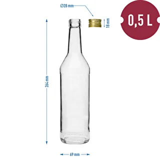 Sirge 500 ml viinapudel kruvikorkidega - 8 tk. – photo 7