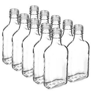 Plaskukujuline likööripudel 200 ml - 10 tk.