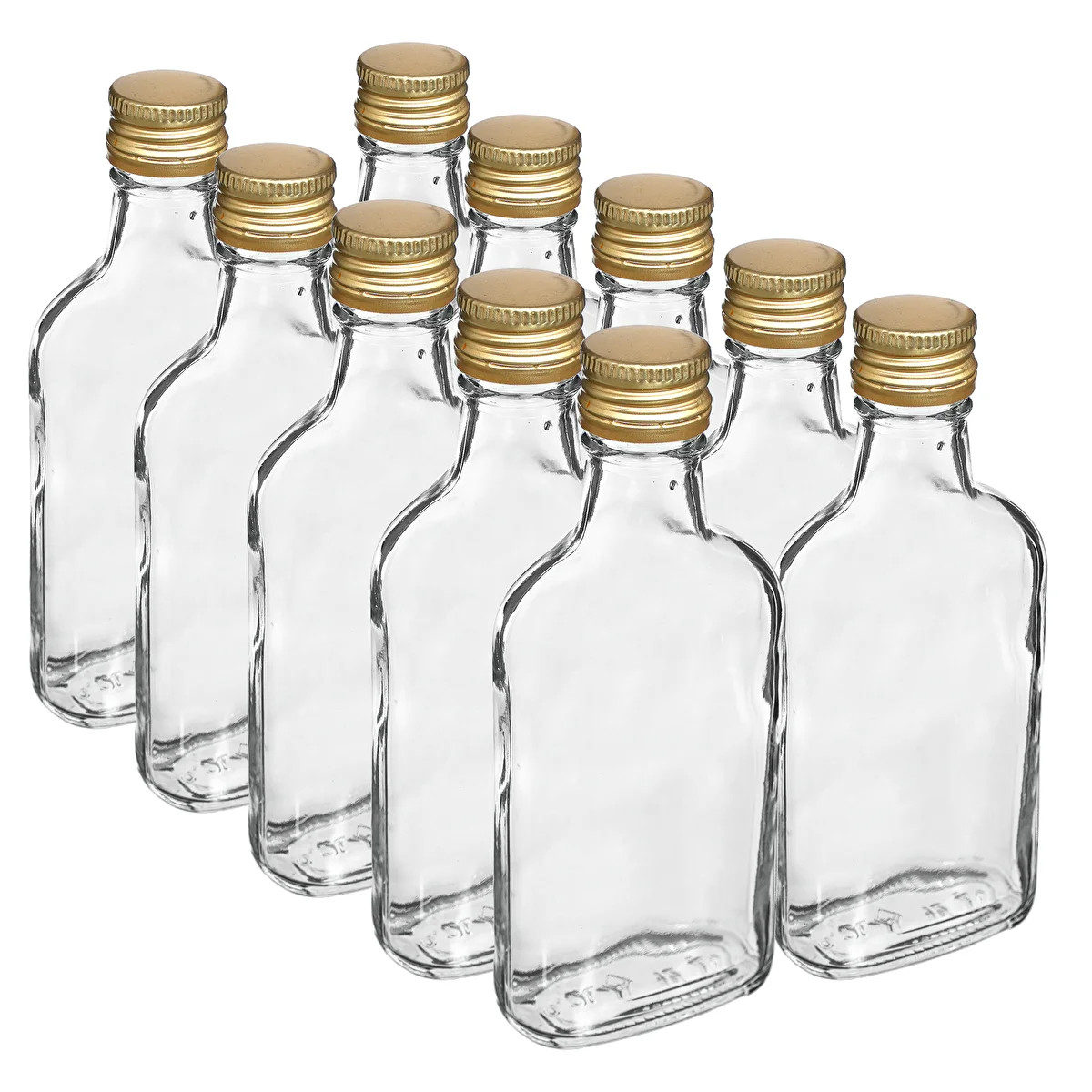 Likööripudel taskupudel, kruvikorgiga, 200 ml, 10 tk