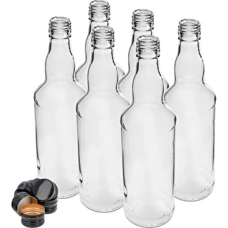500 ml viinapudel, musta kruvikorgiga, 6 tk. – photo 2
