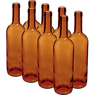 Veinipudel 750 ml pruun - kiletatud pakk 8 tk