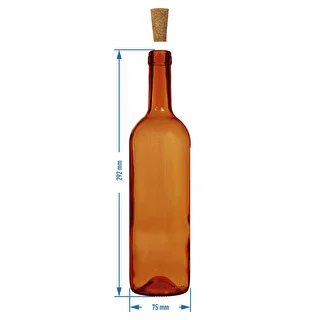 Veinipudel 750 ml pruun - kiletatud pakk 8 tk – photo 6