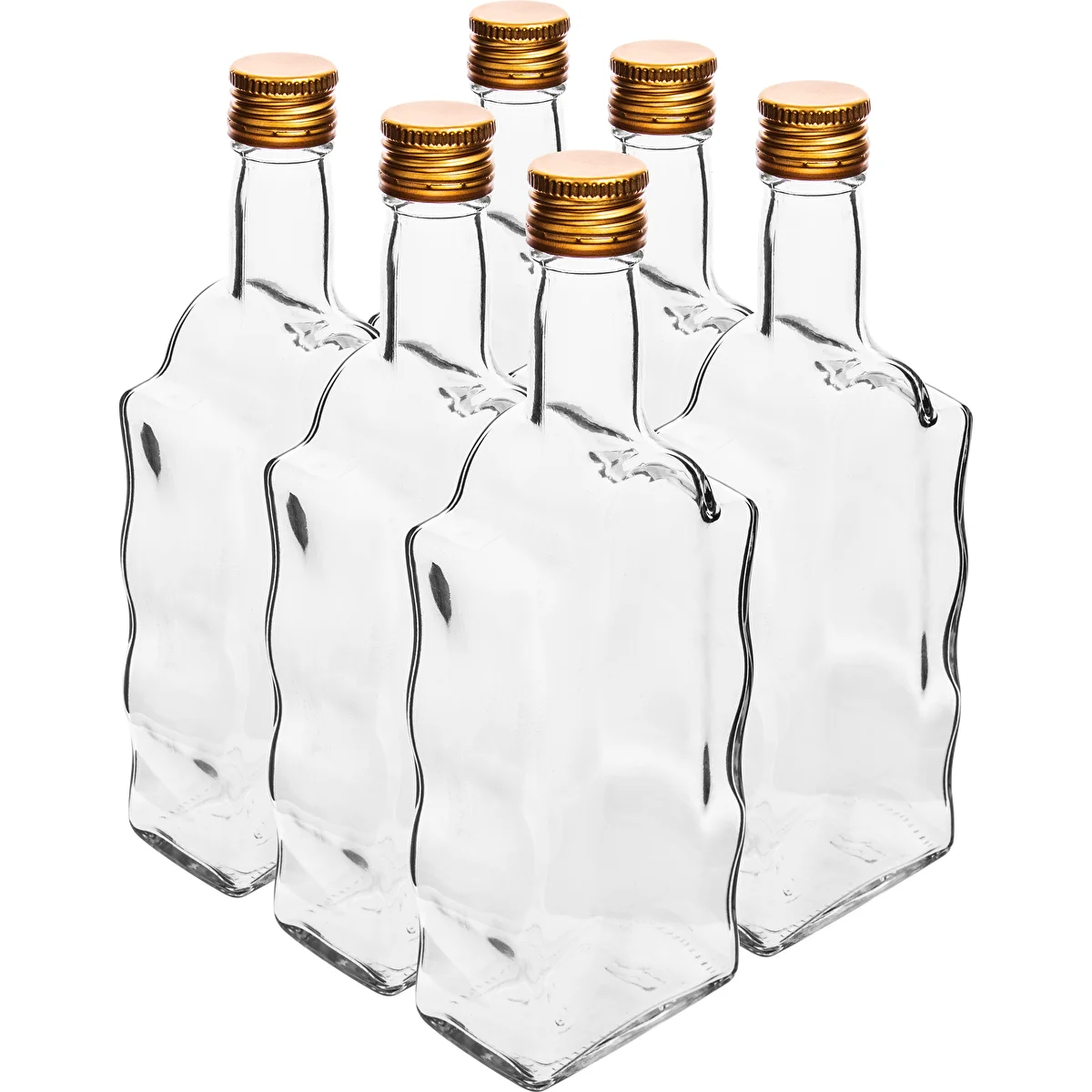Klasztorna pudel 500 ml, keeratava korgiga, valge - 6 tk