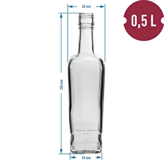 Pryncypalna pudel 500 ml kruvikorgiga, 6 tk – photo 6