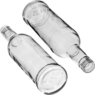 Pudel 500 ml, saleda kujuga, musta kruvikorgiga, viina jaoks, 6 tk. – photo 6