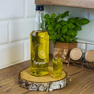 500 ml pudel keeratava korgiga, trükiga „Cytrynówka”, 1 tk – photo 7