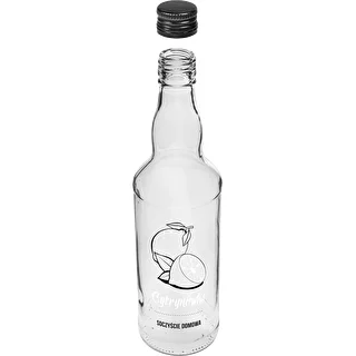500 ml pudel keeratava korgiga, trükiga „Cytrynówka”, 1 tk – photo 3