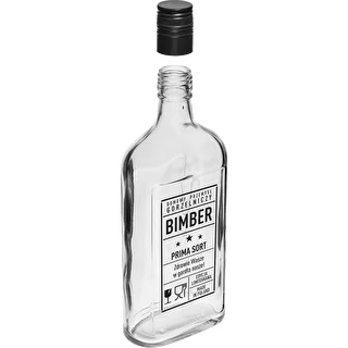 Taskupudel 500 ml keeratava korgiga, trükiga „Bimber PRL”, 1 tk. – photo 3