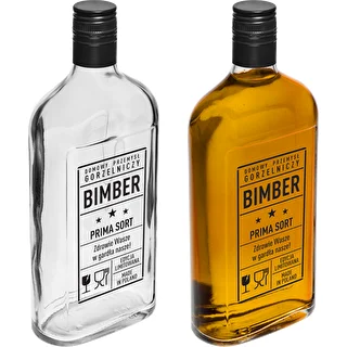 Taskupudel 500 ml keeratava korgiga, trükiga „Bimber PRL”, 1 tk. – photo 4