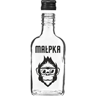 Taskuplasku klaaspudel 200 ml, kruvikorgiga, trükiga „Ahv”, 1 tk – photo 3