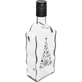 Klasztorna pudel 500 ml keeratava korgiga, trükiga „Jõulukuusk", 1 tk.