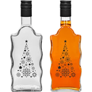Klasztorna pudel 500 ml keeratava korgiga, trükiga „Jõulukuusk", 1 tk. – photo 2
