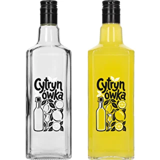 Tynktura pudel 500 ml, trükiga „Cytrynówka” ja keeratava korgiga – photo 3