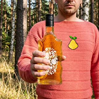 Klasztorna pudel 500 ml keeratava korgiga ja trükiga „Puuviljad”, muster 1 – photo 8