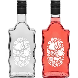 Klasztorna pudel 500 ml keeratava korgiga ja trükiga „Puuviljad”, muster 1 – photo 3