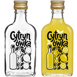 Ploskapudel 200 ml keeratava korgiga ja trükiga „Cytrynówka”, kujundus 1 – photo 2