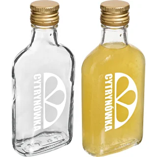 Taskukolbi tüüpi pudel 200 ml keeratava korgiga ja trükiga „Cytrynówka”, muster 2 – photo 5