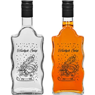 Kloostripudel 500 ml keeratava korgiga, trükiga Jõuluvana, 1 tk. – photo 2