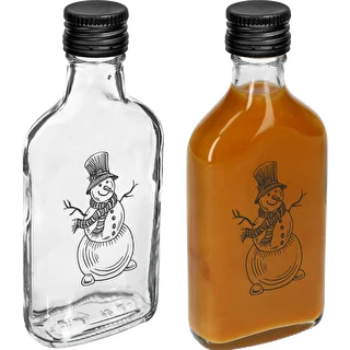 Plaskupudel 200 ml keeratava korgiga, trükiga „Lumememm”, 1 tk. – photo 3