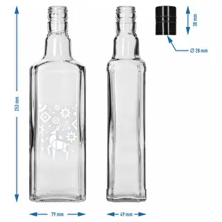Tynktura pudel, 500 ml, korgiga – jõulupõder – photo 5