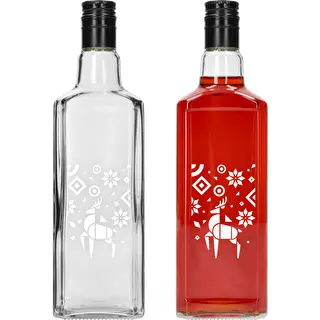Tynktura pudel, 500 ml, korgiga – jõulupõder – photo 2