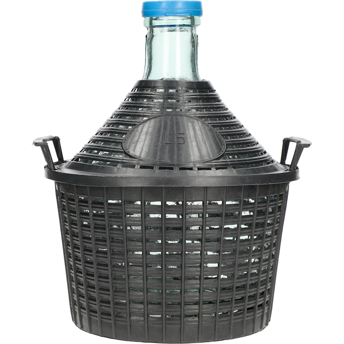 5 l veiniballon plastikkorviga