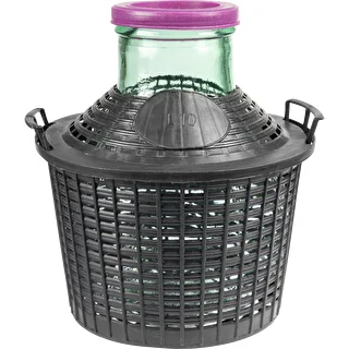 10 l veini damadžaan laia kaelaga plastikkorvis