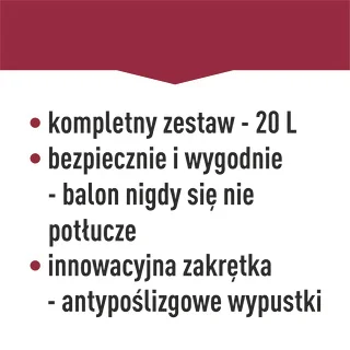Kerge, purunemiskindel veini damadžaan kanderihmadega, 20 L – photo 22