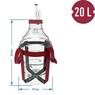 Kerge, purunemiskindel veini damadžaan kanderihmadega, 20 L – photo 6