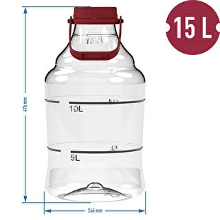 Kerge, purunemiskindel veiniballoon, käepidemega, 15 L – photo 6