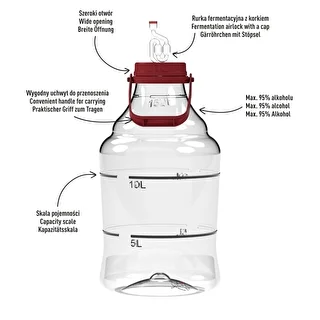 Kerge, purunemiskindel veiniballoon, käepidemega, 15 L – photo 4