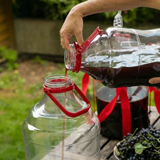 Kerge, purunemiskindel veinipalloon kandekäepidemega, 20 L – photo 9