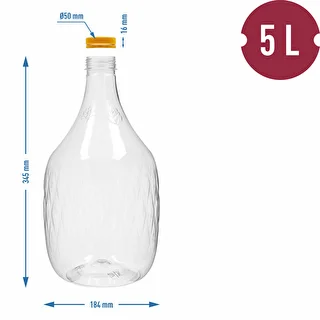 Dama damadžaan 5 l PET, keeratava korgiga – photo 4