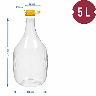 Damadžaan Dama 5 L PET, kruvikorgi ja sangaga – photo 4