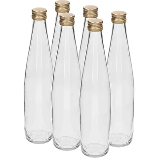 Klubipudel 500 ml kuldse keeratava korgiga, komplektis 6 tk. – photo 1