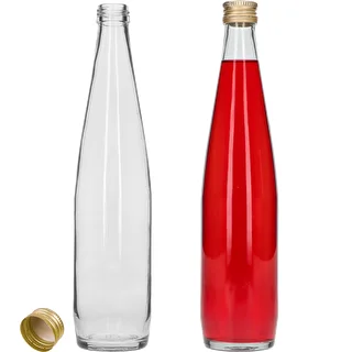 Klubipudel 500 ml kuldse keeratava korgiga, komplektis 6 tk. – photo 4