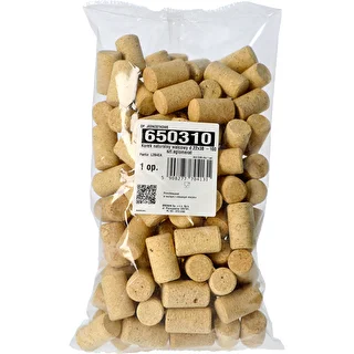 Naturaalne silindriline pudelikork d.22x38 - 100 tk, aglomeeritud – photo 2